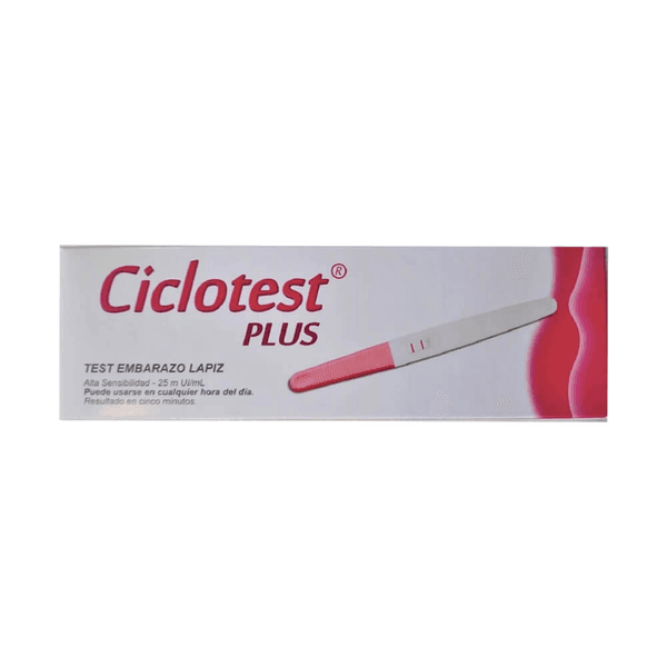 Ciclotest Plus Test De Embarazo Tipo Lapiz x 1 Unidad